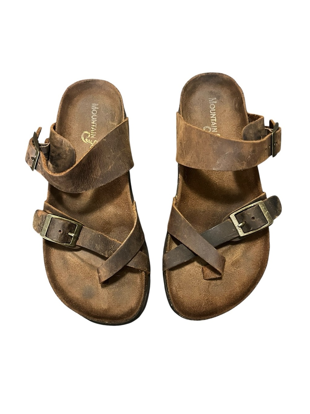 Mountain Sole Women’s Leather Sandals Size 6 - Picture 3 of 7